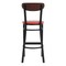 Flash Furniture Red Vinyl Seat Barstool with Walnut Wood Back XU-DG6V6RDV-WAL-GG - alternate 6